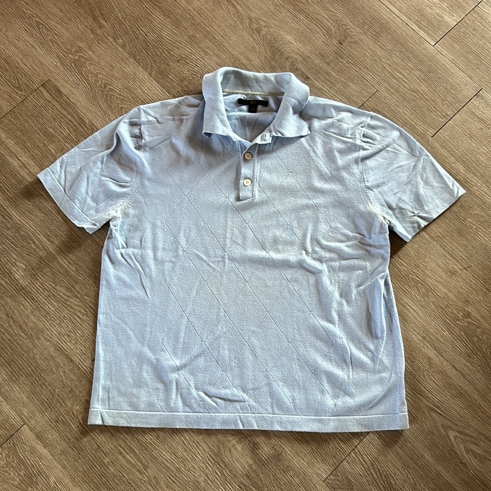 Knit polo shirt
